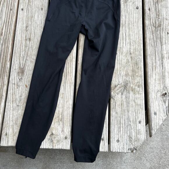 NIKE DRI-FIT ankle zip, women's size S, Jett black with reflective strips. - Picture 3 of 9